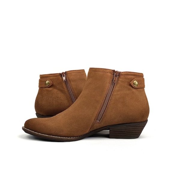 New Zodiac Madison Ankle Bootie, Cognac 10 - Picture 2 of 10